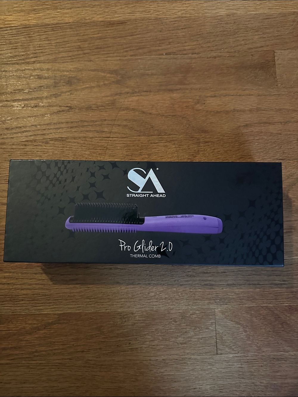 Straight Ahead Pro Glider 2.0 Purple Thermal Hair Comb